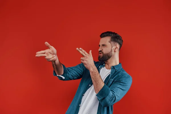 Playful young man — Stock Photo, Image