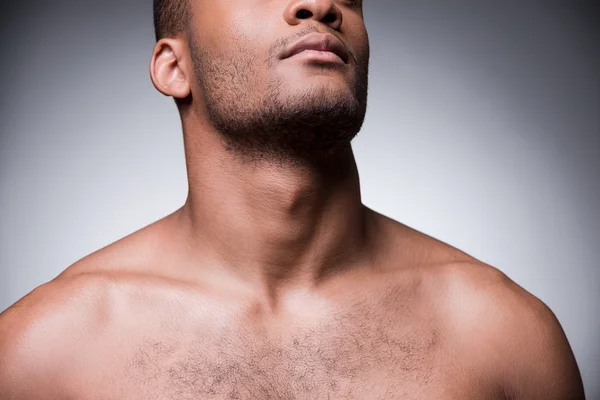 Shirtless African man — Stock Photo, Image