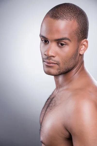 Young shirtless African man — Stock Photo, Image