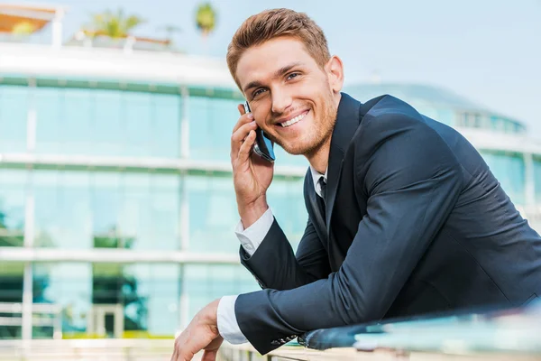 Charla de negocios segura — Foto de Stock