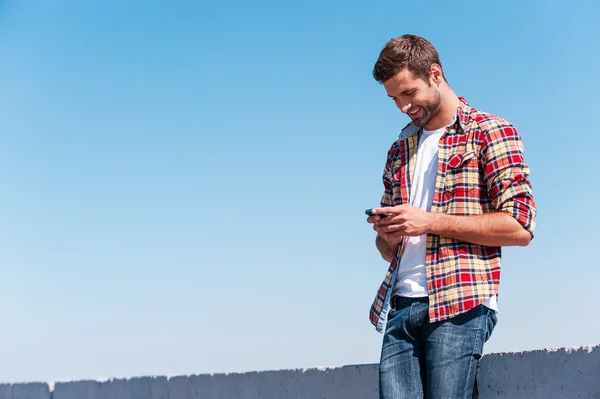 Typing message — Stock Photo, Image