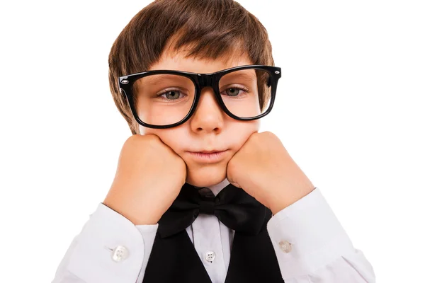 Tired schoolboy — Stock Photo, Image