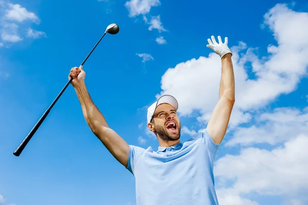 Golfer bedrijf stuurprogramma — Stockfoto