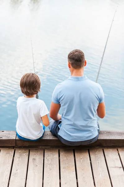 Bra dag för fiske — Stockfoto