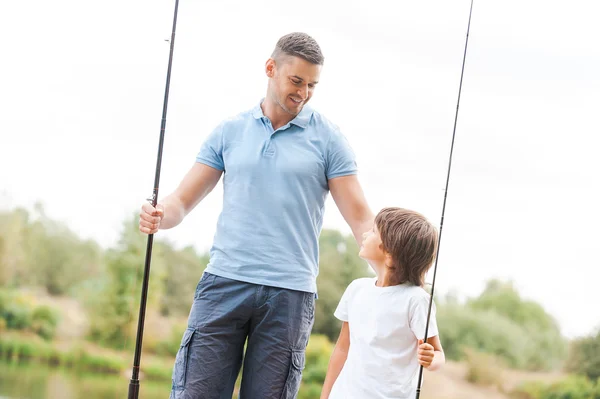 Fishing together — Stock Photo, Image