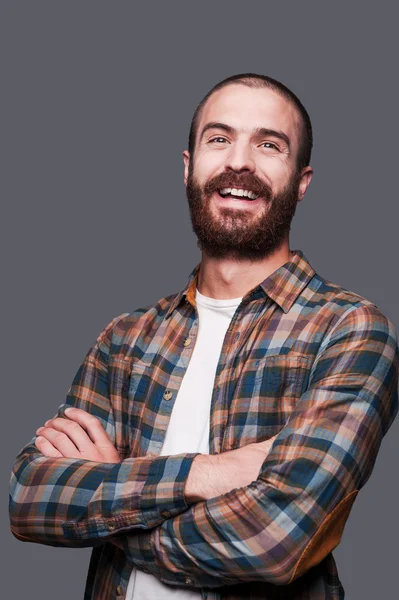 Happy bearded man — Stock Photo, Image