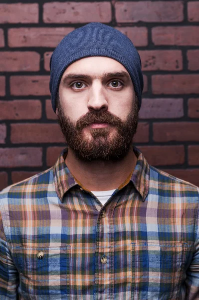 Handsome young bearded man — Stock Photo, Image