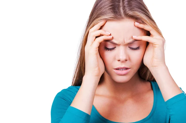 Depressieve vrouw. — Stockfoto