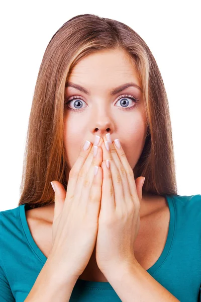 Surprised young woman — Stock Photo, Image