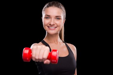 Sportif kadın holding halter