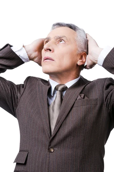 Frustrated mature man in formalwear — Stock Photo, Image