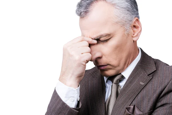 Frustrated mature man in formalwear — Stock Photo, Image