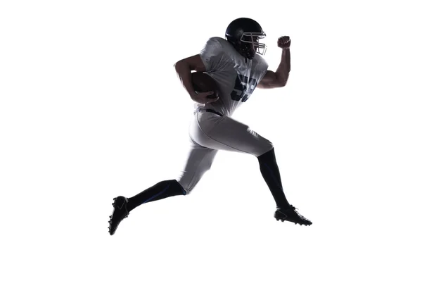 American football player jumping Royalty Free Stock Images
