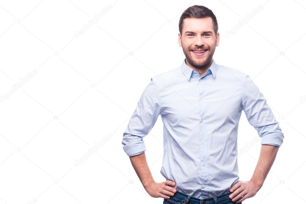 Handsome young man in shirt