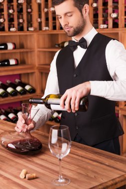 Sommelier dökme şarap sürahi için