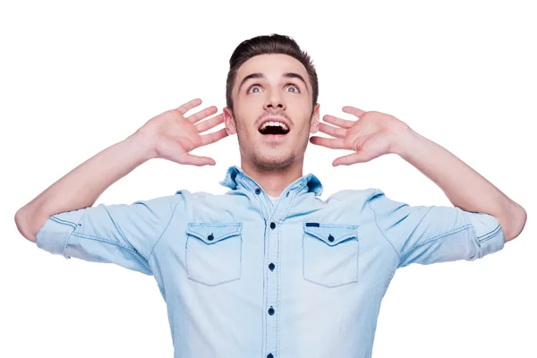 Surprised young man — Stock Photo, Image
