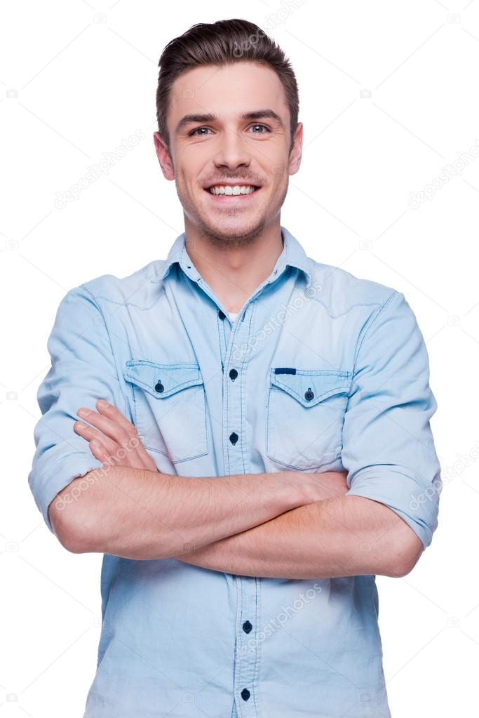 Handsome young man in shirt