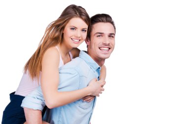 Onun güzel kız arkadaşı taşıyan adam