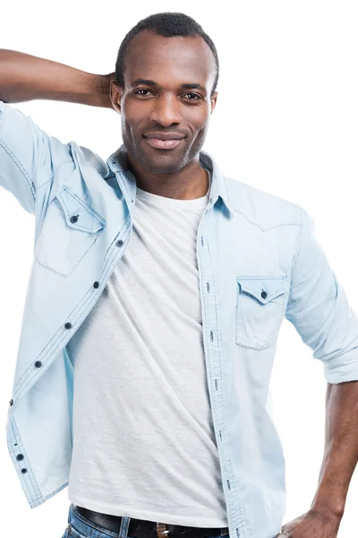 Handsome young black man — Stock Photo, Image