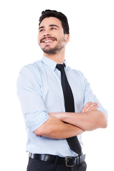 Hombre joven guapo en camisa y corbata — Foto de Stock