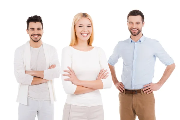 Confident young people in smart casual wear — Stock Photo, Image