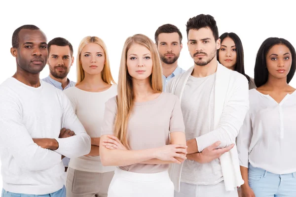 Confident multi-ethnic group of people — Stock Photo, Image