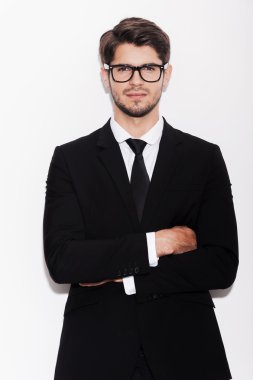 Kendine güvenen genç işadamı