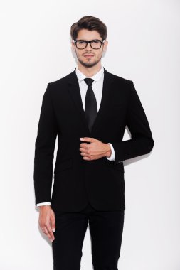 genç işadamı ayarlama ceket