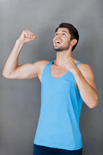 Excited young man — Stock Photo, Image