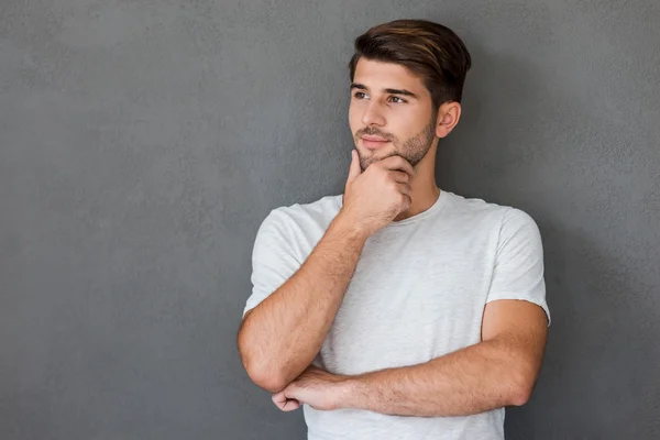 Thoughtful young man — Stock Photo, Image