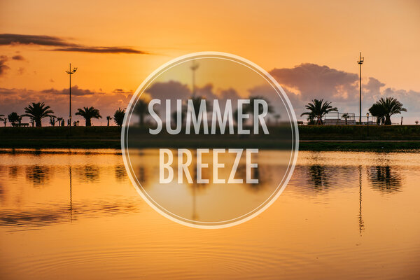 beautiful sunset over sea