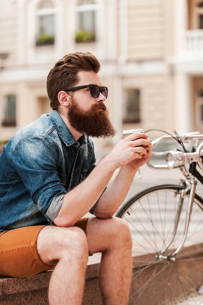 Handsome bearded man — Stock Photo, Image