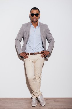 confident African man in sunglasses