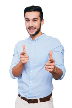 Indian man pointing you