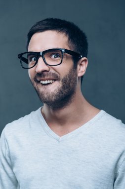 Gözlük erkekte genç nerd