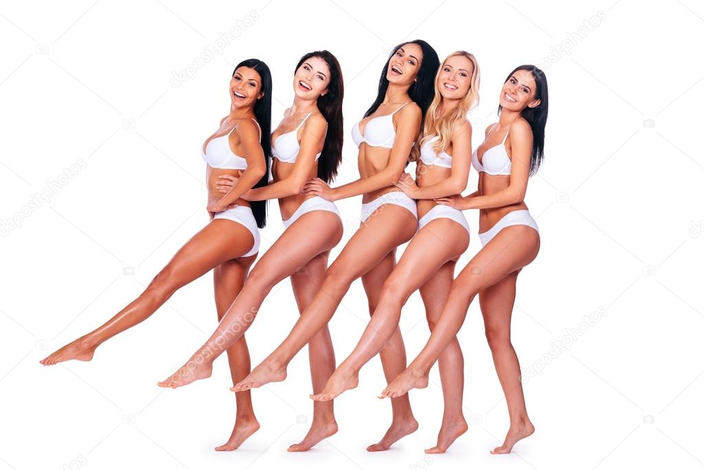Women stretching out their legs