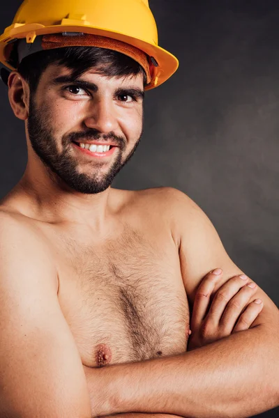 Smiling worker posing — Stock Photo, Image