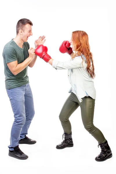 Feliz pareja de puñetazos — Foto de Stock