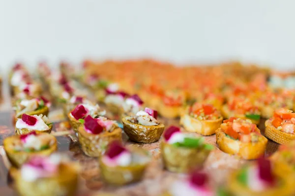 Various canapes pose — Stock Photo, Image