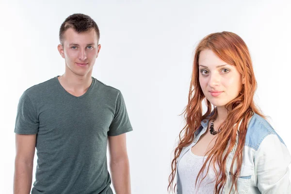 Couple at studio — Stock Photo, Image