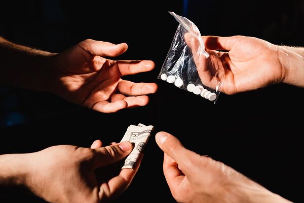 Drugs addiction pose