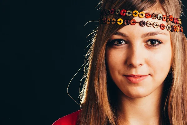 Woman with headband — Stock Photo, Image