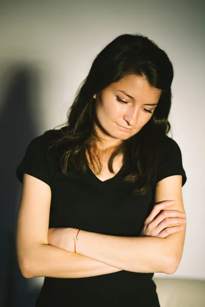 Emotional woman closeup — Stock Photo, Image