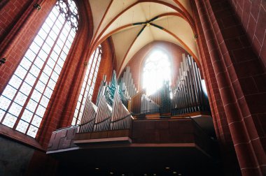 Organ of Cathedral of saint Bartholomew clipart