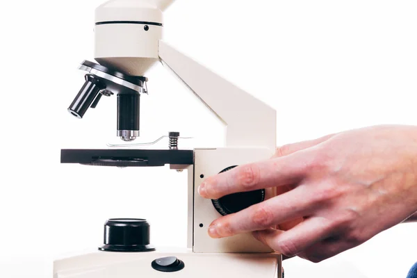 Медичні мікроскоп крупним планом — стокове фото