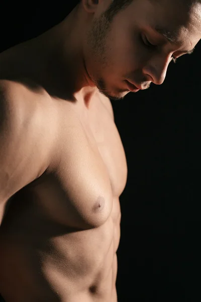 男人的定义的胸 — 图库照片