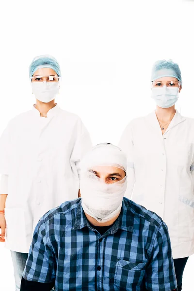 Doctors near the patient — Stock Photo, Image