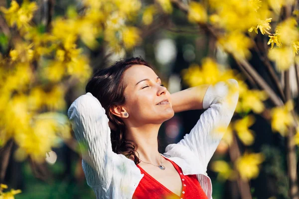 Tranquillité et sourire — Photo