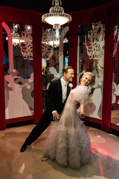 Madame Tussauds Fred Astaire och Ginger Rogers — Stockfoto