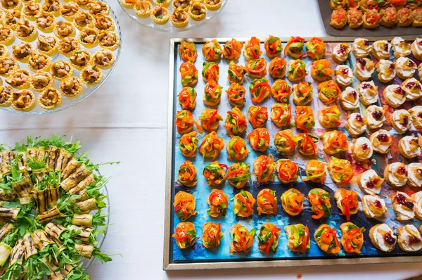 Especialidades alimentarias para evento — Foto de Stock